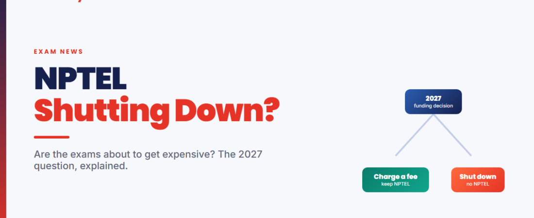 NPTEL Shutting Down? Are the Exams About to Get Expensive?
